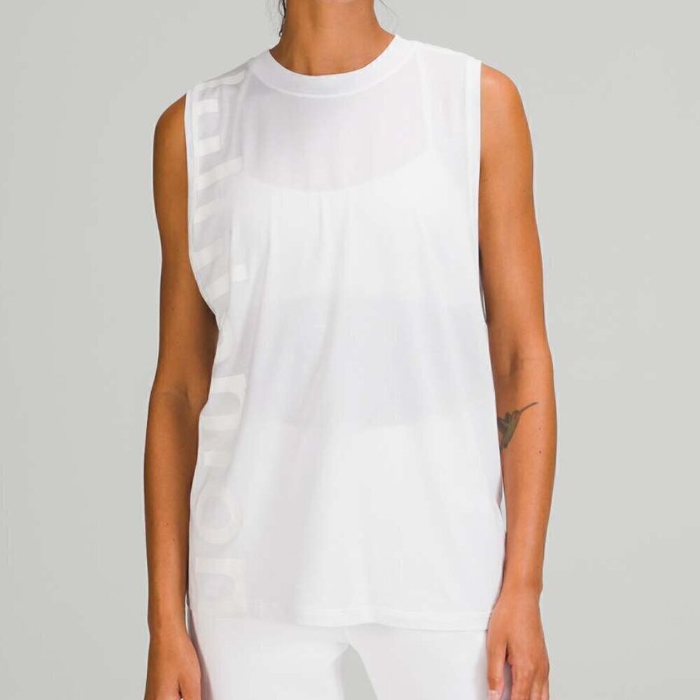 Lululemon All Yours Tank Top *Graphic - 8 White